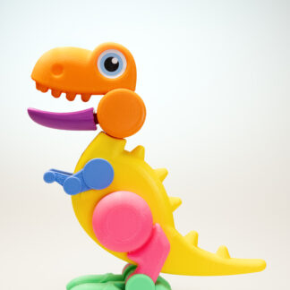 Colourful construction toy made in bioplastic