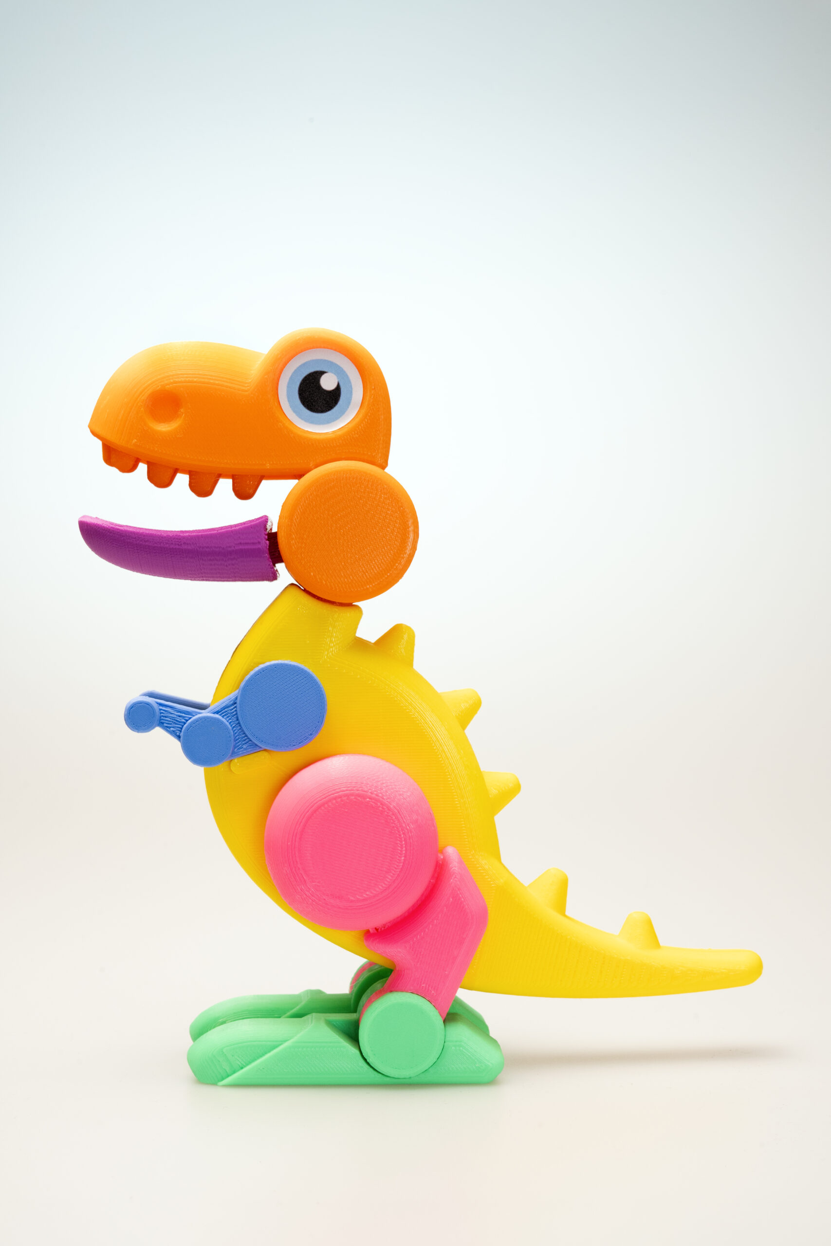 Colourful construction toy made in bioplastic